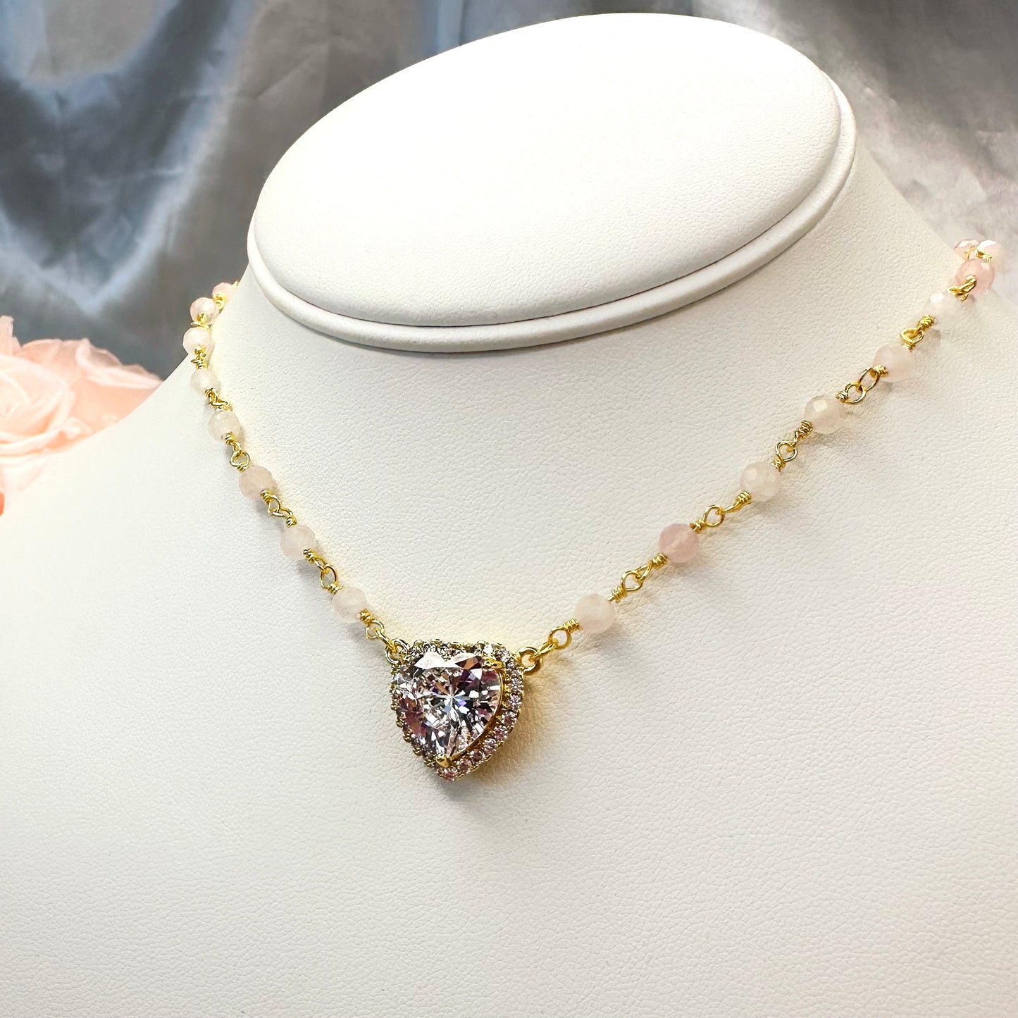 Lover Girl - Rose Quartz Necklace