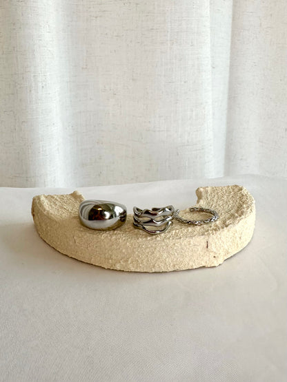 Mirror Melt Trio - 3 Ring Set