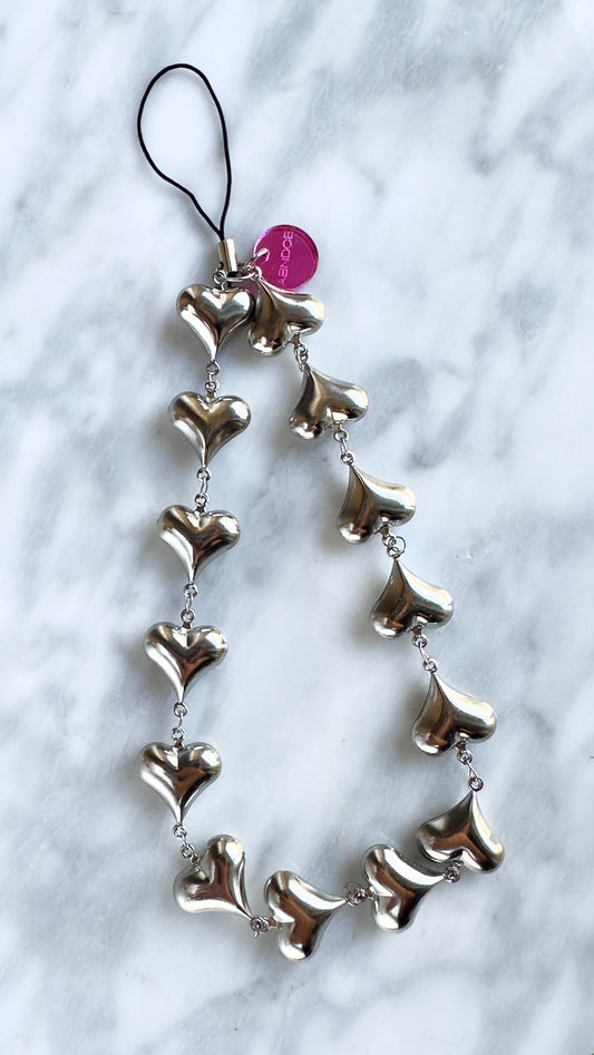 Floating Heart Phone Charm