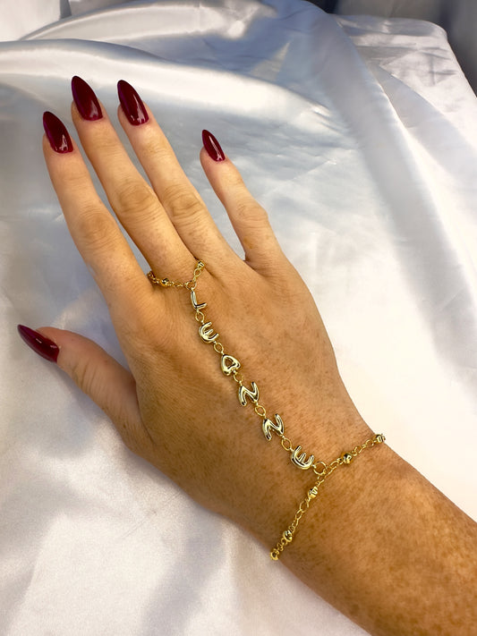 Sugar Script Hand Chain - Custom