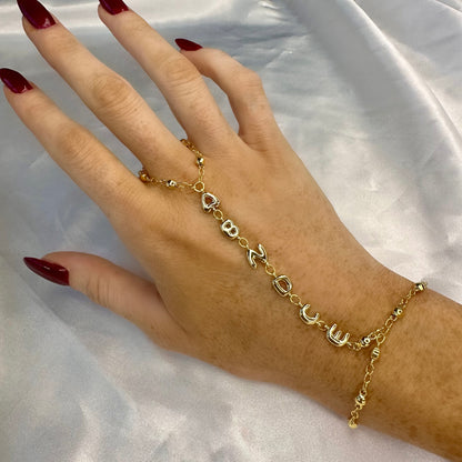 Sugar Script Hand Chain - Custom