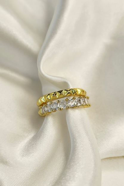 Karat Queen Stacked Ring - Gold