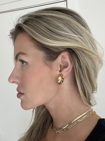 Grande Lux Hoops - 18k Gold Filled