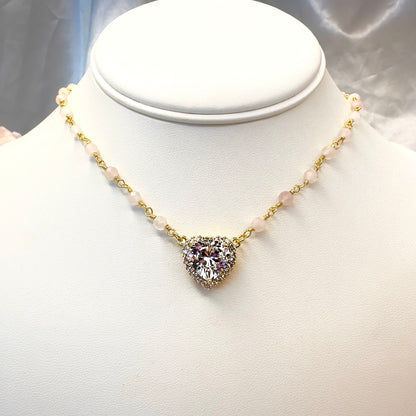 Lover Girl - Rose Quartz Necklace
