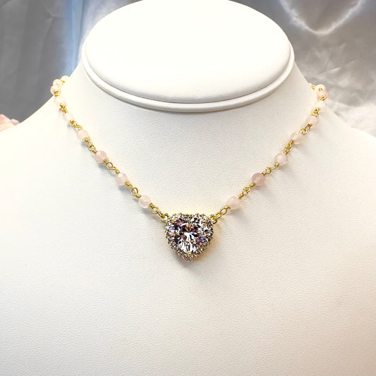 Lover Girl - Rose Quartz Necklace