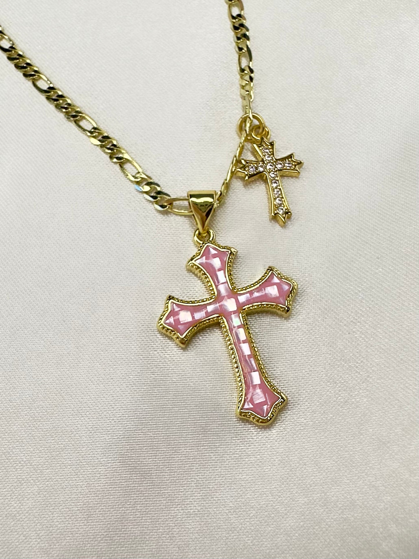 Le Deux Cross Pendent