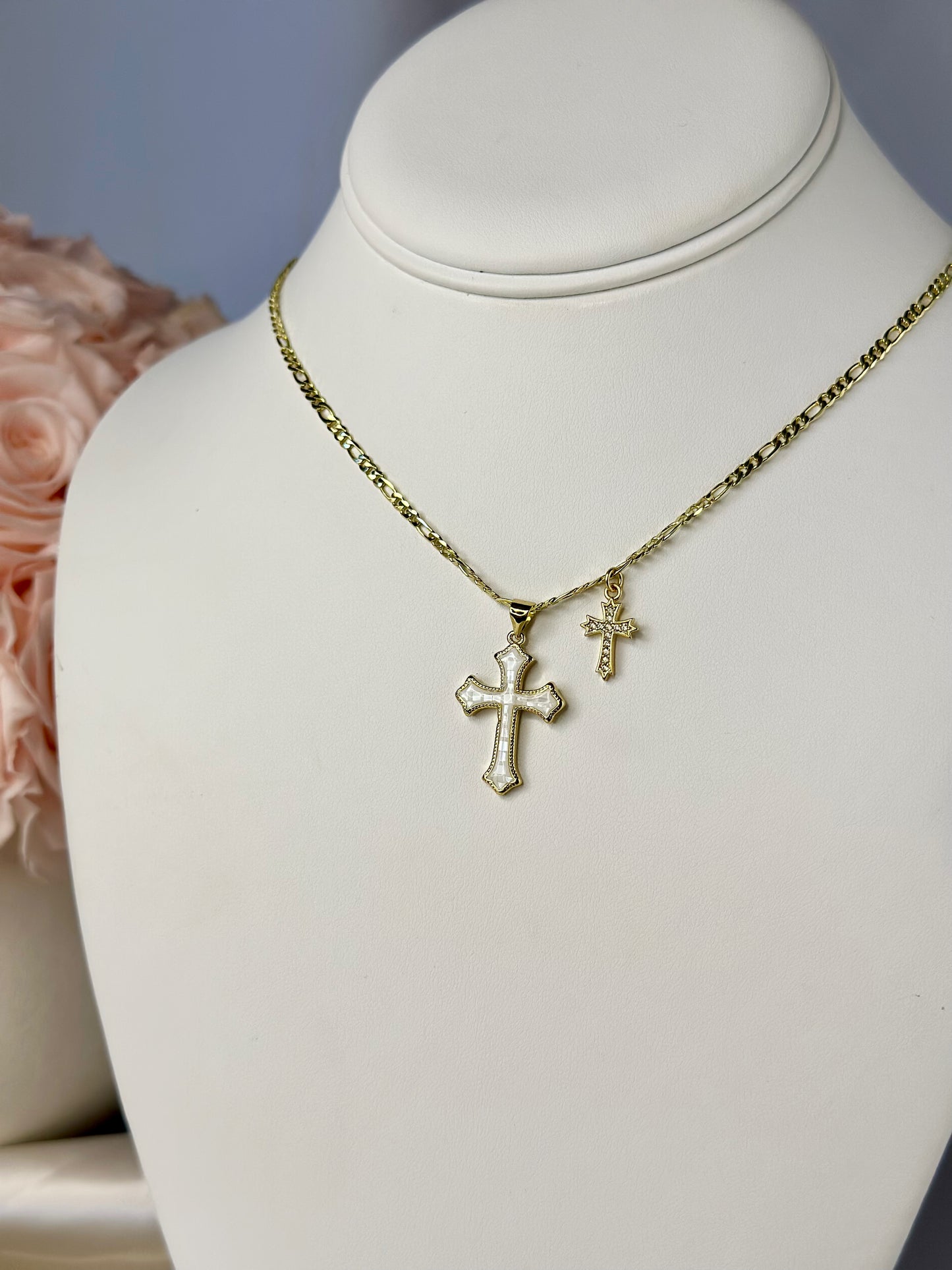 Le Deux Cross Pendent