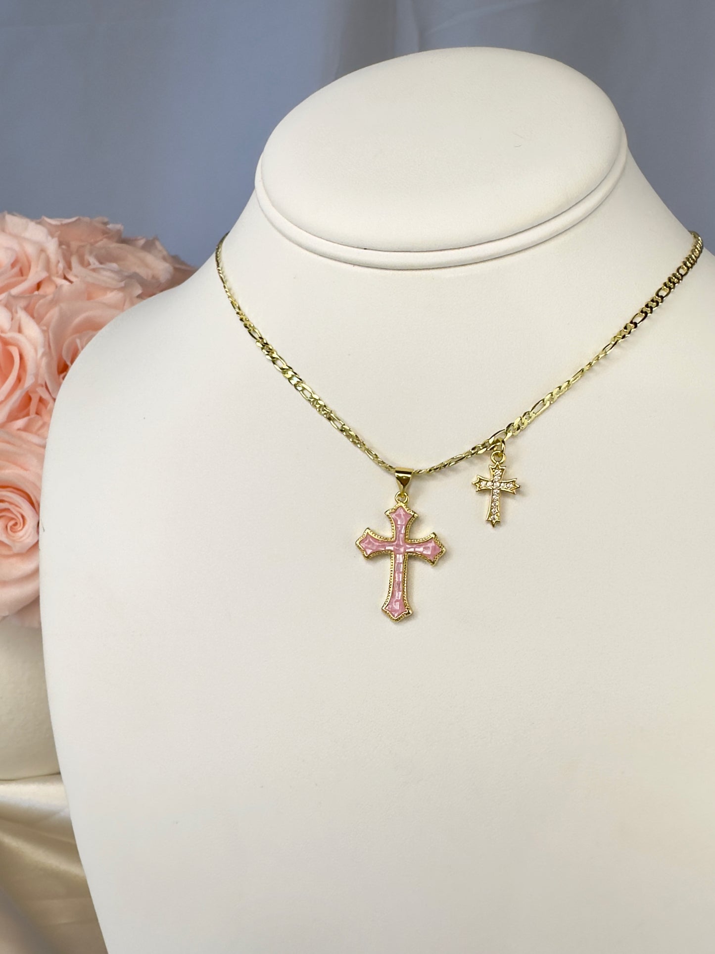 Le Deux Cross Pendent