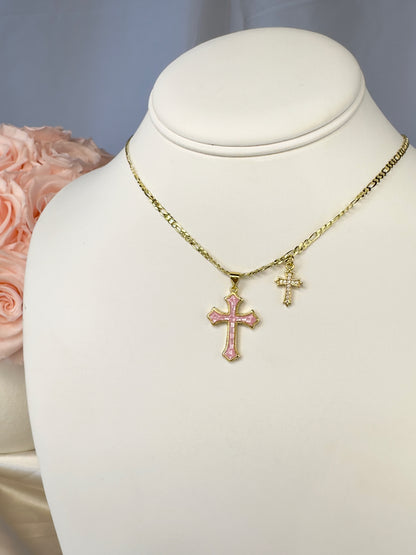 Le Deux Cross Pendent