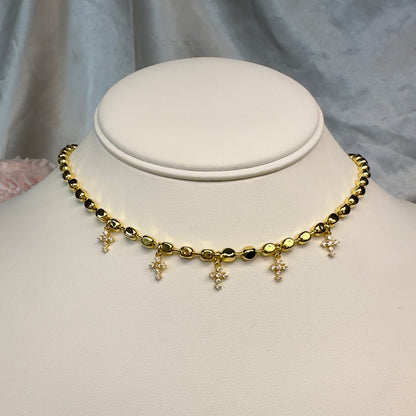 Shimmer Cross Choker