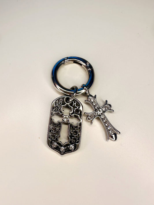 Double Crossed Bag Charm