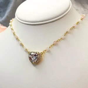 Lover Girl - Rose Quartz Necklace
