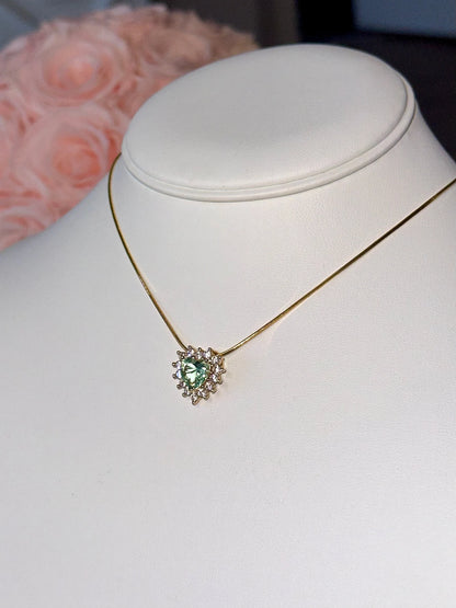 Mint to Be Heart Necklace