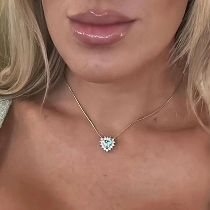 Mint to Be Heart Necklace