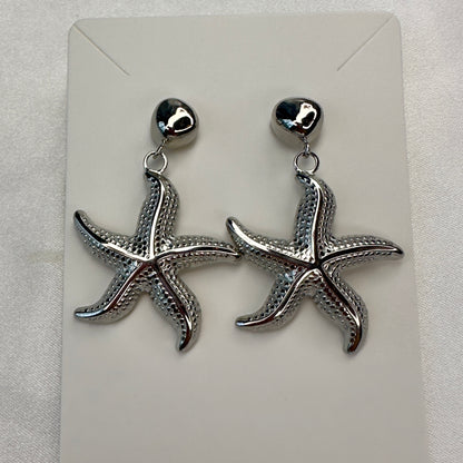 Star of Sea Earrings - Silver